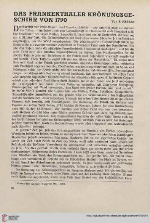 2: Das Frankenthaler Krönungsgeschirr von 1790