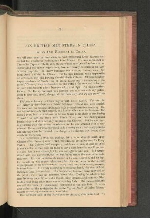 Six British Ministers in China.