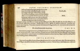 De deiectamentis marinis. Cap. XII.