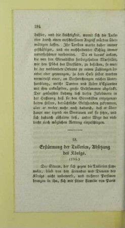 18. Erstuermung der Tuilerien, Absetzung des Koenigs