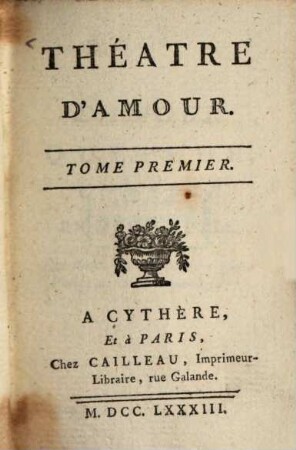 Théâtre D'Amour, 1