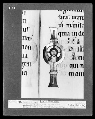 Perikopenbuch — Textblatt mit Initiale I, Folio 44