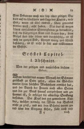 Sechstes Capitel.
