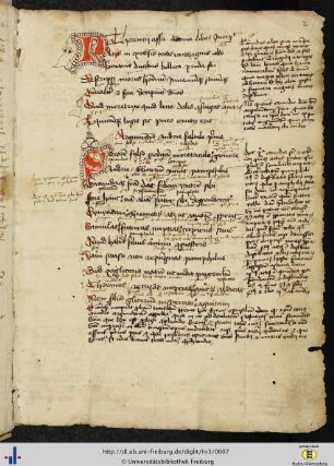 (2r) „Therencii Affri comici liber incipit“ (mit folgendem Epitaphium Terentii).