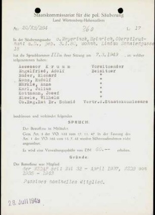 Meyerinck, Heinrich