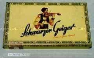 Blechdose für 25 Stück Zigarren "Schwarzer Geiger Echte St. Felix Brasil GEIER ZIGARREN"