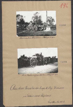 In Galizien und Rußland: Feldküche beim Wasserfassen in Wolhynien 1916