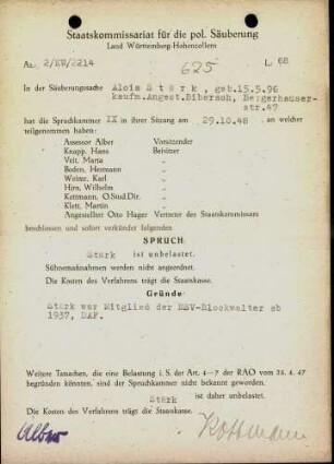 Stärk, Alois