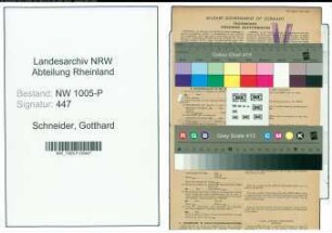 Entnazifizierung Gotthard Schneider , geb. 16.08.1889 (Stadtinspektor)