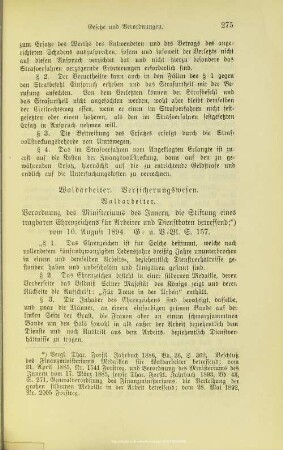 II.1.4. Waldarbeiter. Versicherungswesen.