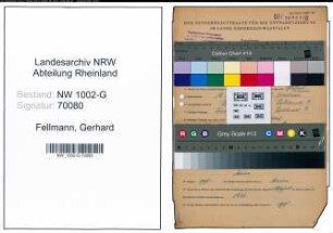 Entnazifizierung Gerhard Fellmann, geb. 18.03.1882 (Restaurateur)