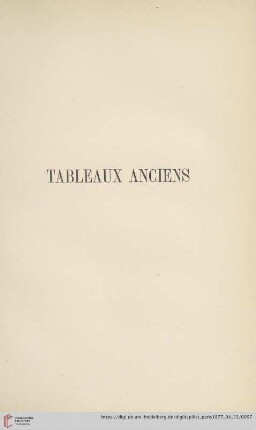 Tableaux Anciens (Nr. 71 - 92)
