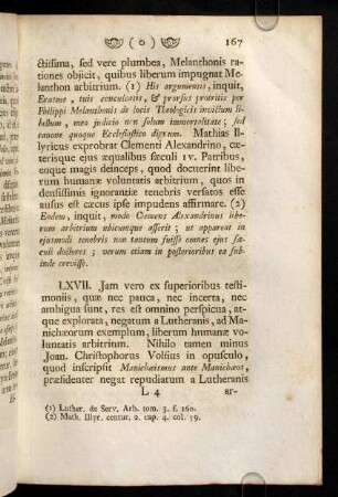 167-176, LXVII - LXX