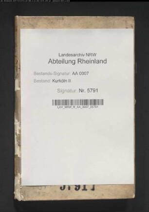Verhandlungen der Quartalskommission in Köln, 1552; Verhandlungen, 1634, 1653