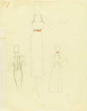 Dame in Sommerkleid