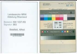 Entnazifizierung Alfred Bielefeld , geb. 00.00.0000 (Kassenangestellter)