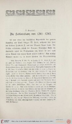 I. Kapitel. Die Sedisvakanz von 1241-1243