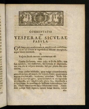 7-31, Commentatio De Vesperae Siculae Fabula