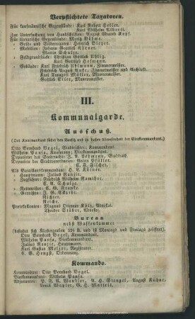 III. Kommunalgarde