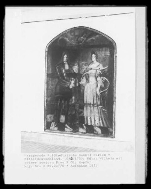 Fürst Wilhelm von Bernburg mit seiner zweiten Frau