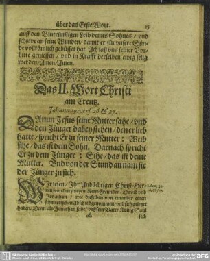 Das II. Wort Christi am Creutz