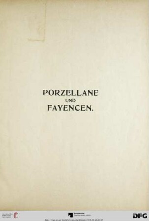 Porzellane und Fayencen (111-256)