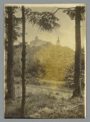 Rochsburg, Schloss : Rochsburg. Blick zum Schloss