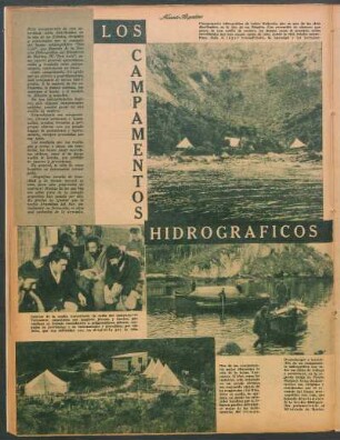 Los campamentos hidrográficos [Fotografías]
