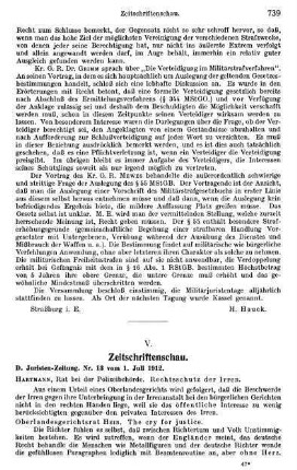 739-744, Zeitschriftenschau
