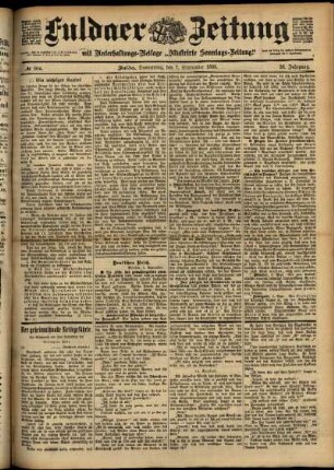 Ausgabe vom Donnerstag, den 07. September 1899.