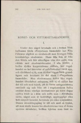 Konst- Och Vitterhetsakademier.