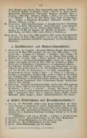 c. Taubstummen- und Blinden-Lehranstalten