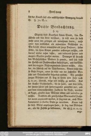 Dritte Beobachtung.