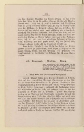 40. Bismarck. - Moltke. - Roon