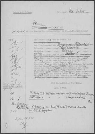 Bermaringen-Temmenhausen: Visitationsbericht mit Pfarrbericht 1964
