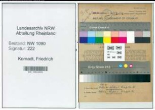 Entnazifizierung Friedrich Kornadt , geb. 31.03.1903 (Hilfsarbeiter)