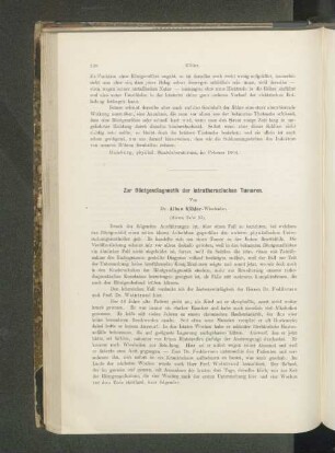 Zur Röntgendiagnostik der intrathoracischen Tumoren.