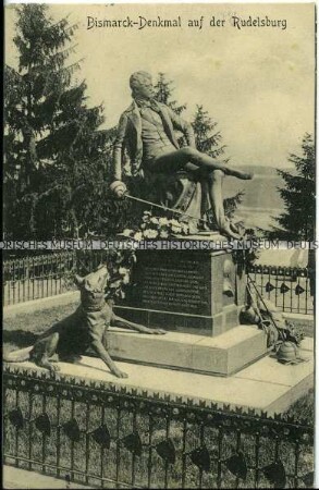 Das Bismarckdenkmal auf der Rudelsburg in Bad Kösen