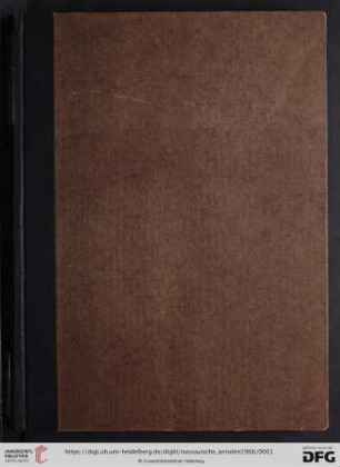 77: Nassauische Annalen: Jahrbuch des Vereins für Nassauische Altertumskunde und Geschichtsforschung