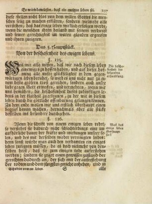 Das 5. Hauptstück. Von der beschafenheit des ewigen lebens