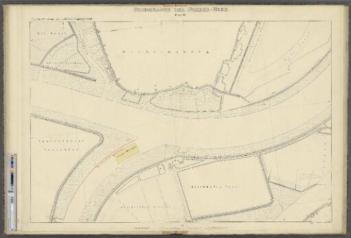 Stromkarte der Norder-Elbe. Blatt III. : Der Busch. Wilhelmsburg. Spadenlander Ausschlag. Billwärder Insel.