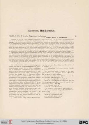 Italienische Handschriften