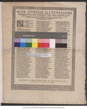 De Nvptiis Illvstrissimi Prinicipis ac Domini, Domini Erici Ducis Brunsuicensis & Lunebvrgensis: Et Generosissimae Dominae Dorotheae Filiae Illustrissimi atq[ue] incclyti Principis & Ducis Lotharingiæ, epithalamium