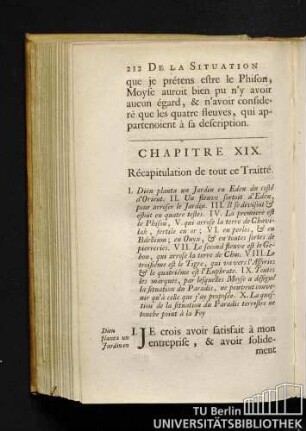 Chapitre XIX. Récapitulation de tout ce Traitté.
