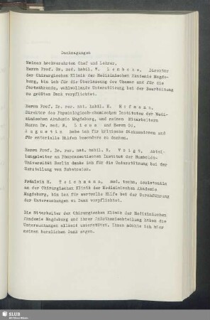 Danksagungen