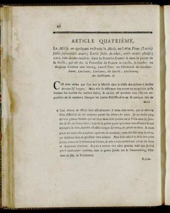 Article Quatriéme.