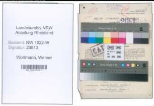 Entnazifizierung Werner Wortmann , geb. 10.10.1903 (Kalkulator)