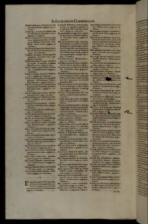 Index Verborum, Ac Rerum Omnium Præcipuarum [...] E. - G.