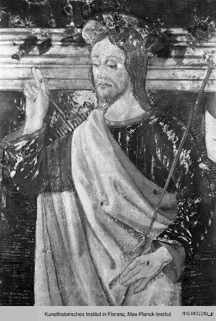Christusszenen : Auferstehung Christi mit zwei Engeln
