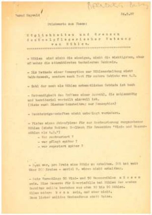 Möglichkeiten und Grenzen denkmalpflegerischer Nutzung von Mühlen